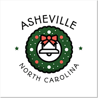 Asheville, North Carolina Christmas Posters and Art